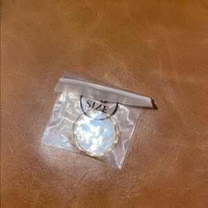 Goldtone Over 925 Ring Size 8